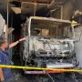 Polisi Selidiki Penyebab Mobil Damkar Pemkab Babar Hangus Terbakar